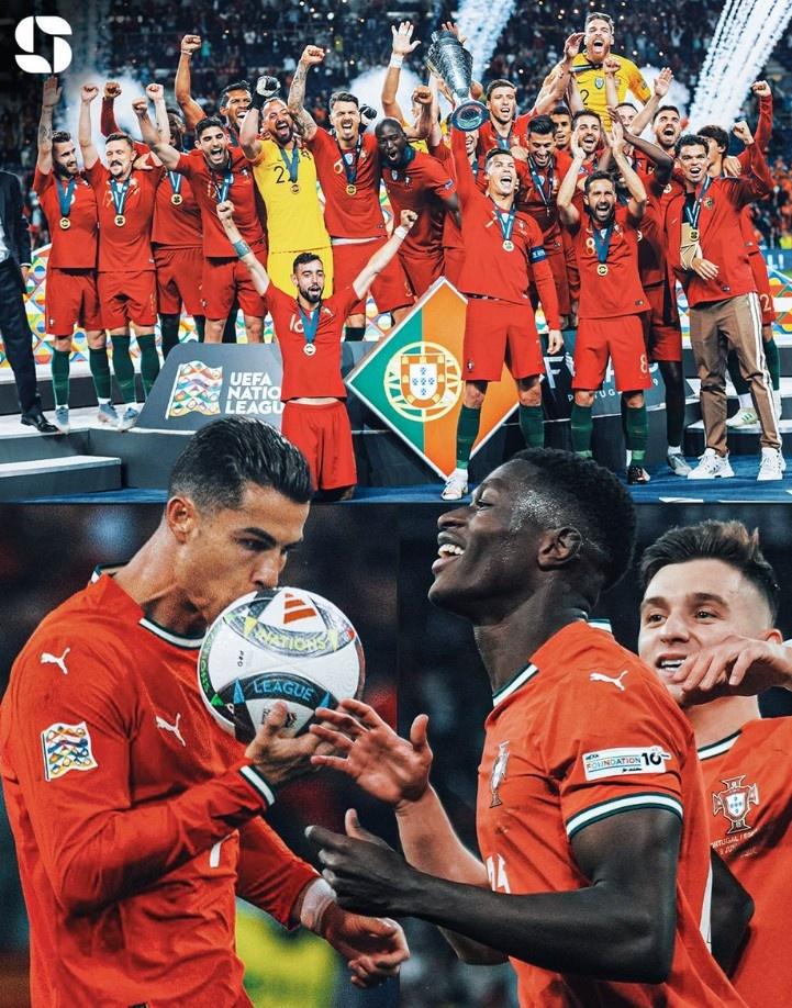 欧国联联赛中球队为胜利拼尽全力